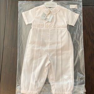 Infant boy white longall baptismal outfit